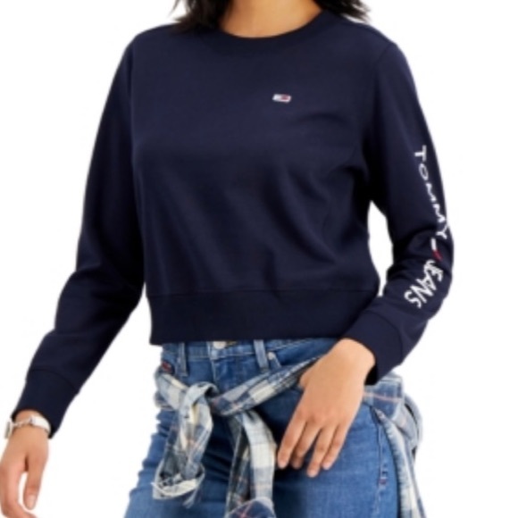 Tommy Hilfiger Women's Classic Crewneck Sweatshirt - Picture 1 of 6